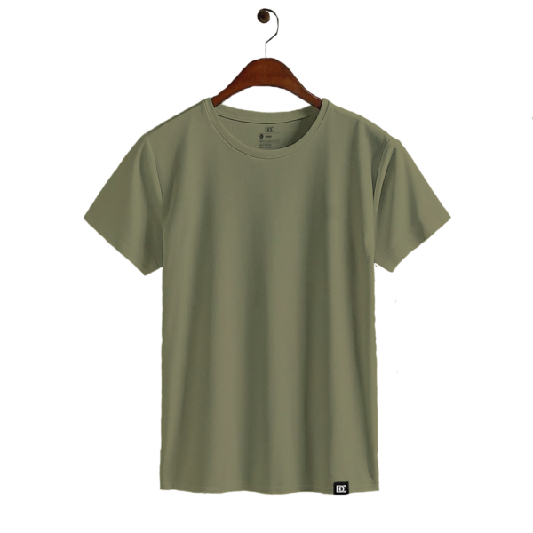 Olive Green Essential Crew Neck T-Shirt