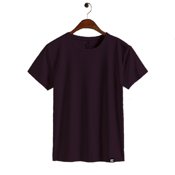 Burgundy Essential Crew Neck T-Shirt