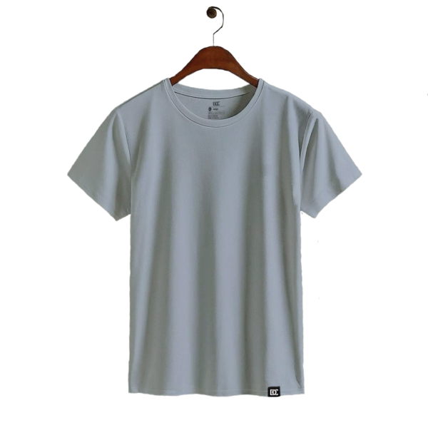Silver Grey Essential Crew Neck T-Shirt