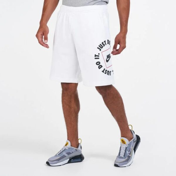 Deebro White Men's Sports Shorts